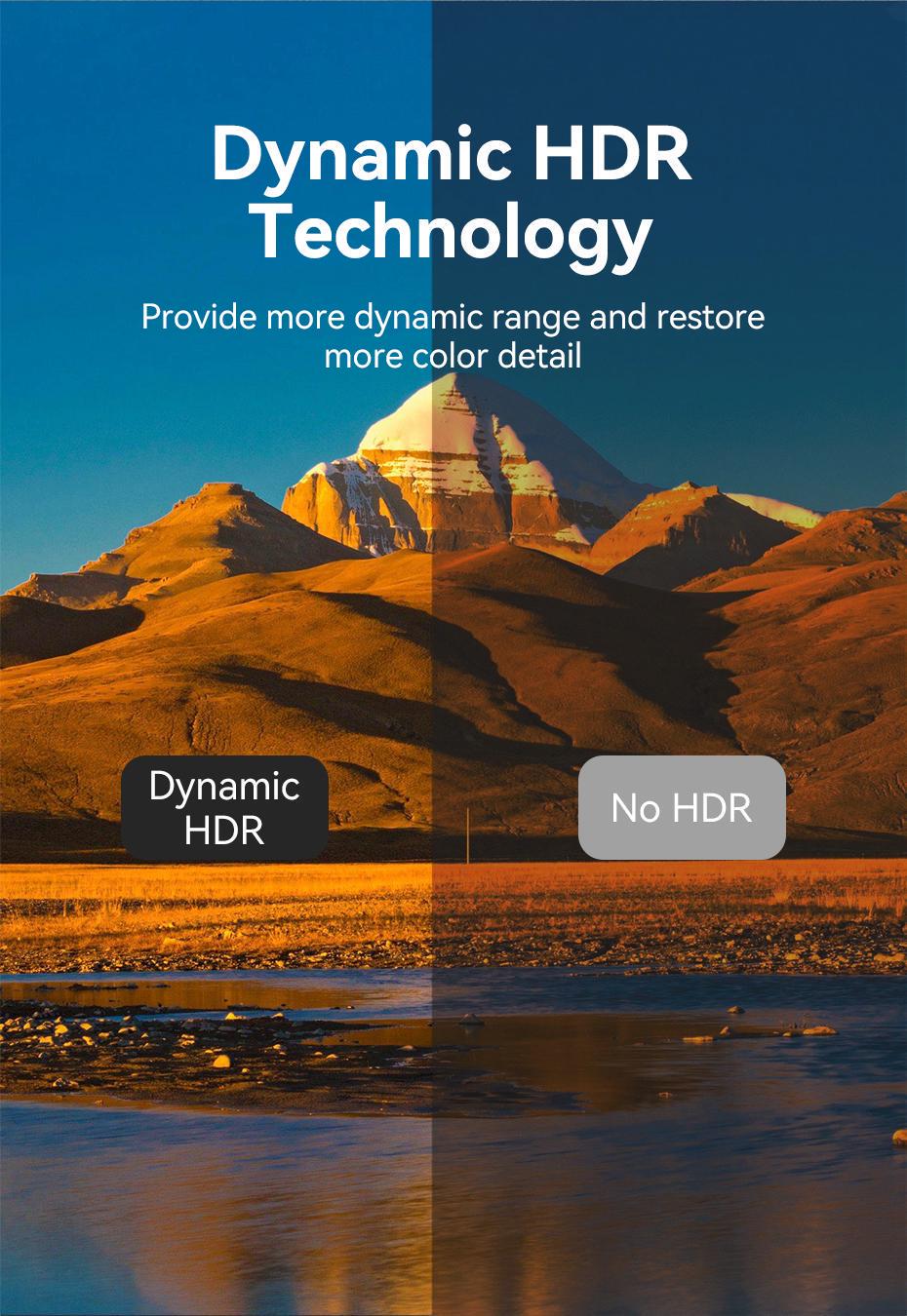 Кабель Vention HDMI 2.1 8K 60Hz 4K 120Hz 2K 144Hz 1080p 160Hz eARC, 12 біт, 48 Гбіт/с 1 м Чорний (ALGLF) - фото 10