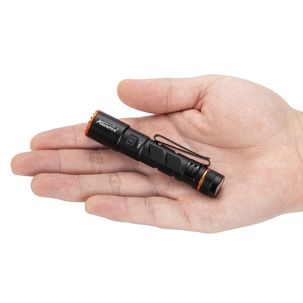 Фонарь аккумуляторный Alonefire X82 Mini Zoom XPG LED 5W USB Type‑C 10440 IP67 Черный с оранжевым (ALONEFIRE-X82BLACK) - фото 5