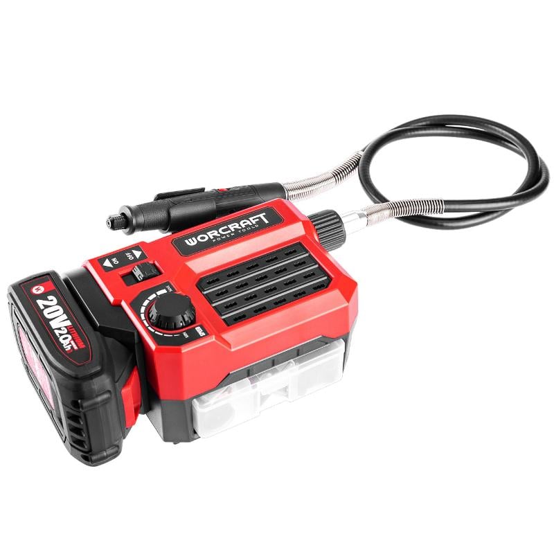 Гравер акумуляторний Worcraft CEMG-S20Li з акумулятором 4А і зарядним (43200)