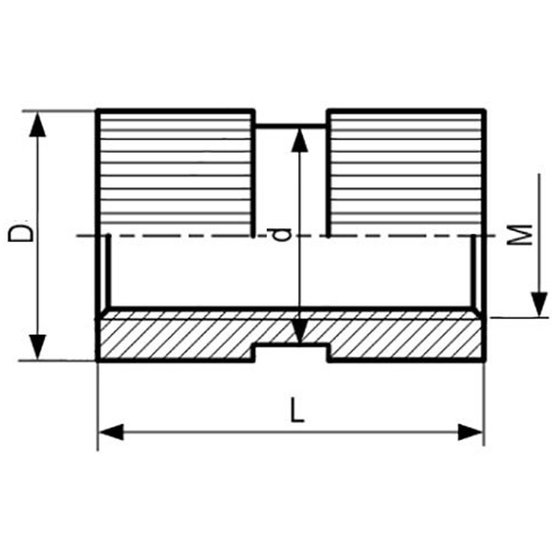 Втулка монтажна різьбова М3x8x4,1 DIN (16903-B) - фото 3