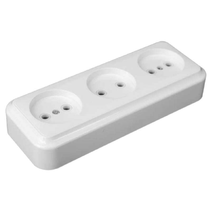 Розетка 3-на без заземлення RO16-250 (RO16-250)