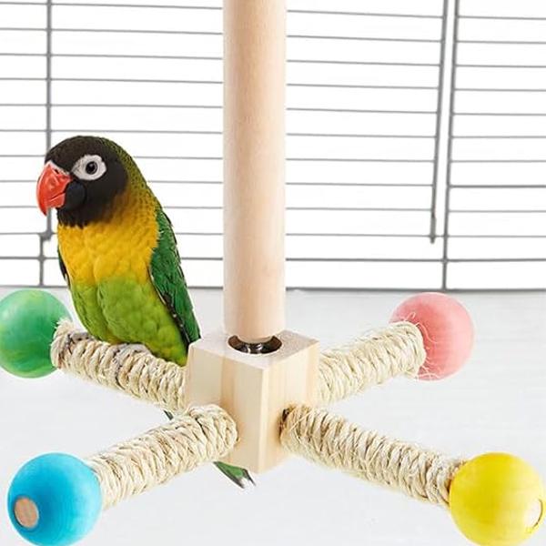 Игрушки для попугаев Качели вращающиеся из натурального дерева (J00175) - фото 6 Игрушки для попугаев Качели вращающиеся из натурального дерева (J00175) - фото 6