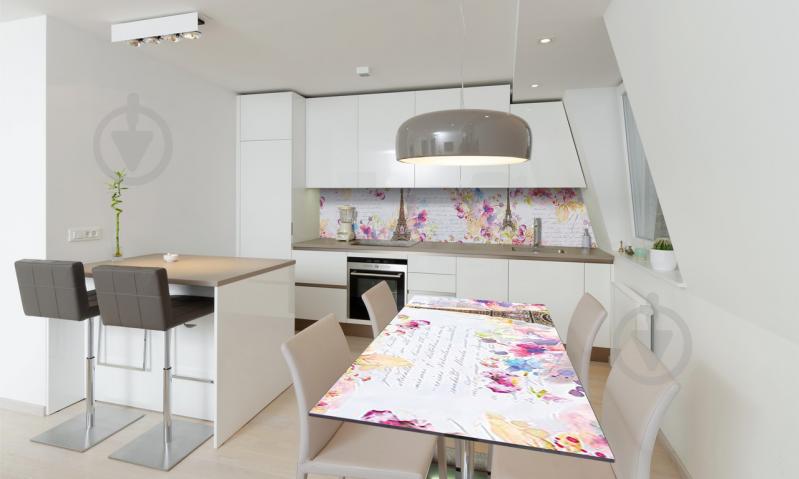 Наклейка виниловая на стол Zatarga «Акварельный Париж под кирпич» 650х1200 мм Z180394/1st