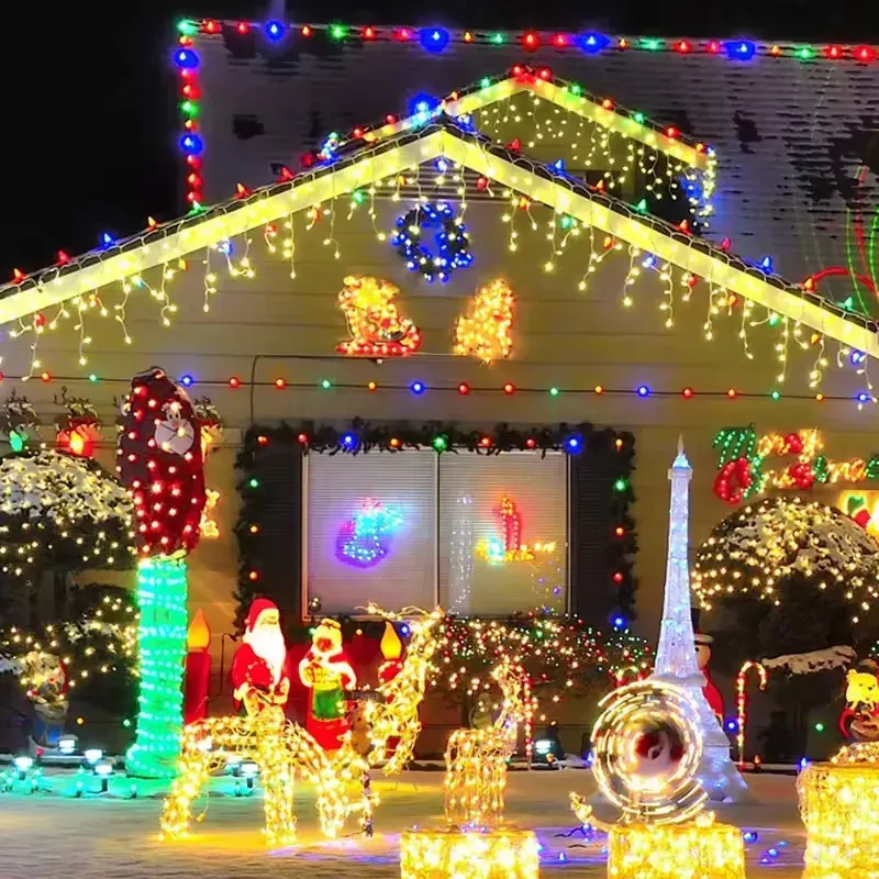 Гирлянда от USB 20 м 200 LED с пультом Разноцветный (234588390) - фото 6