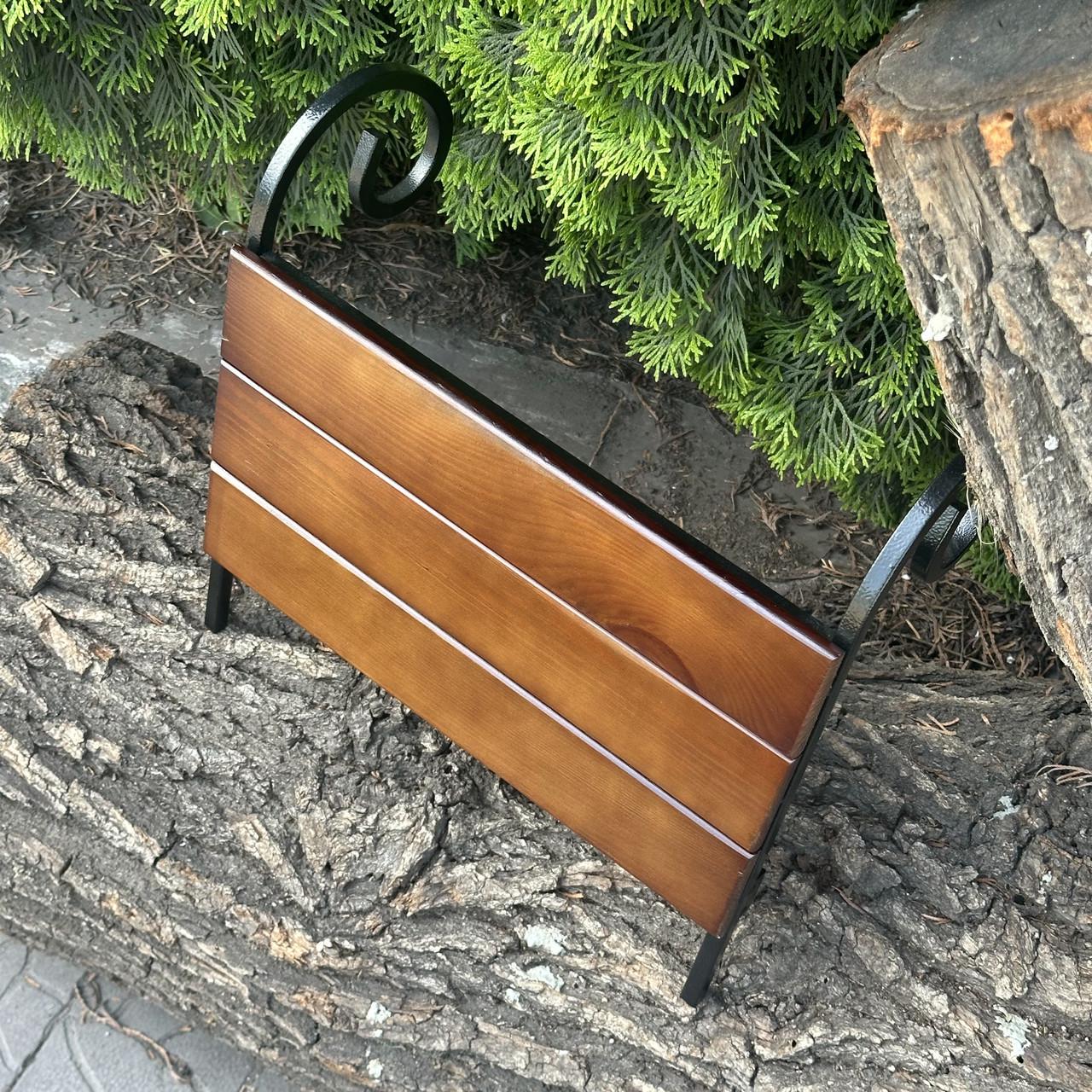 Бічна полиця Metalzavod для мангалу Зевс на 12 шампурів темне дерево 36х34,5х12 см (PLK-MDD12-DK) - фото 2 Бічна полиця Metalzavod для мангалу Зевс на 12 шампурів темне дерево 36х34,5х12 см (PLK-MDD12-DK) - фото 2