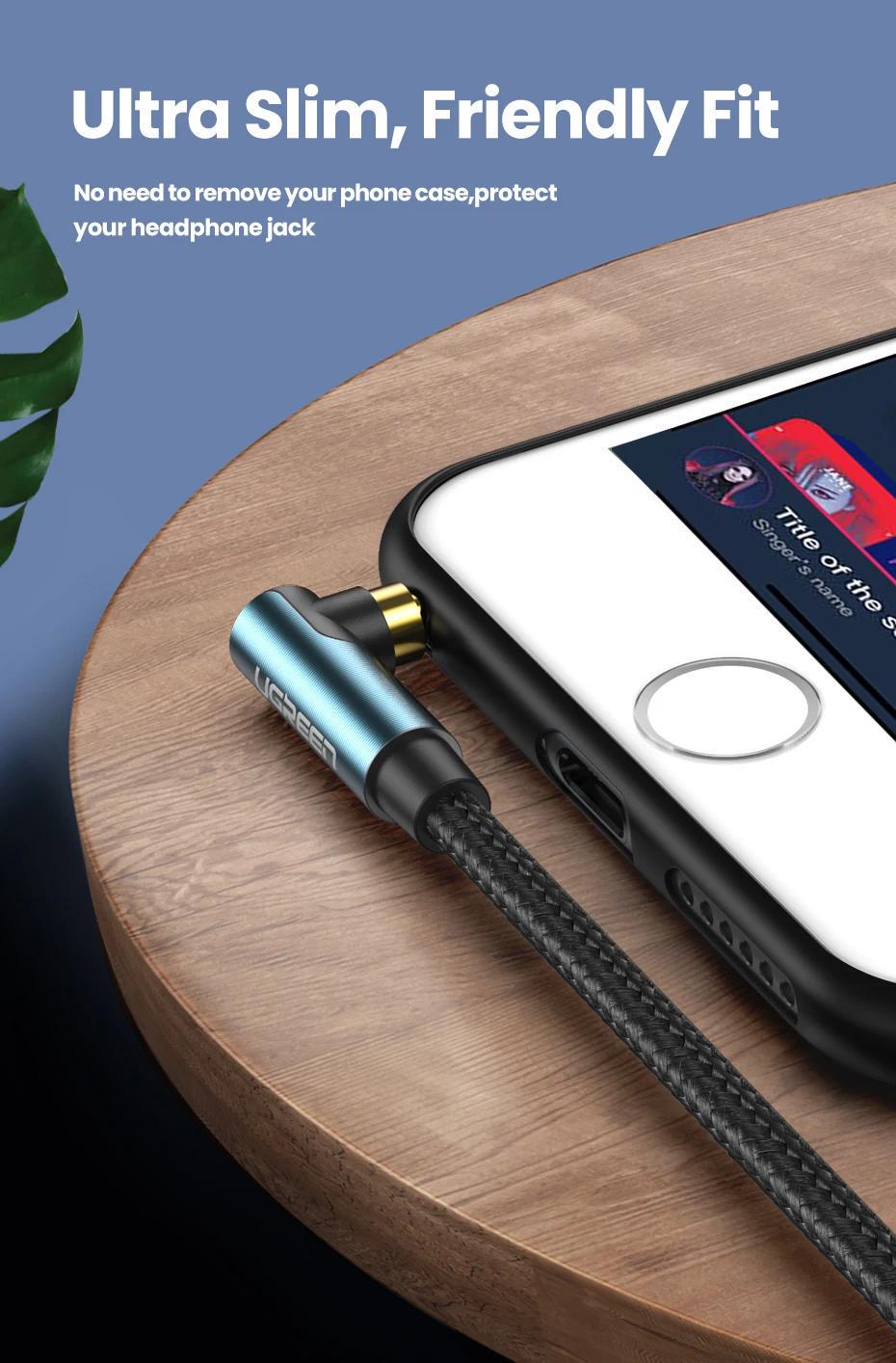 Кабель UGREEN 3.5 мм minijack стерео AUX TRS 3-пиновая нейлоновая оплетка 1,5 м Черный (60180) - фото 9 Кабель UGREEN 3.5 мм minijack стерео AUX TRS 3-пиновая нейлоновая оплетка 1,5 м Черный (60180) - фото 9