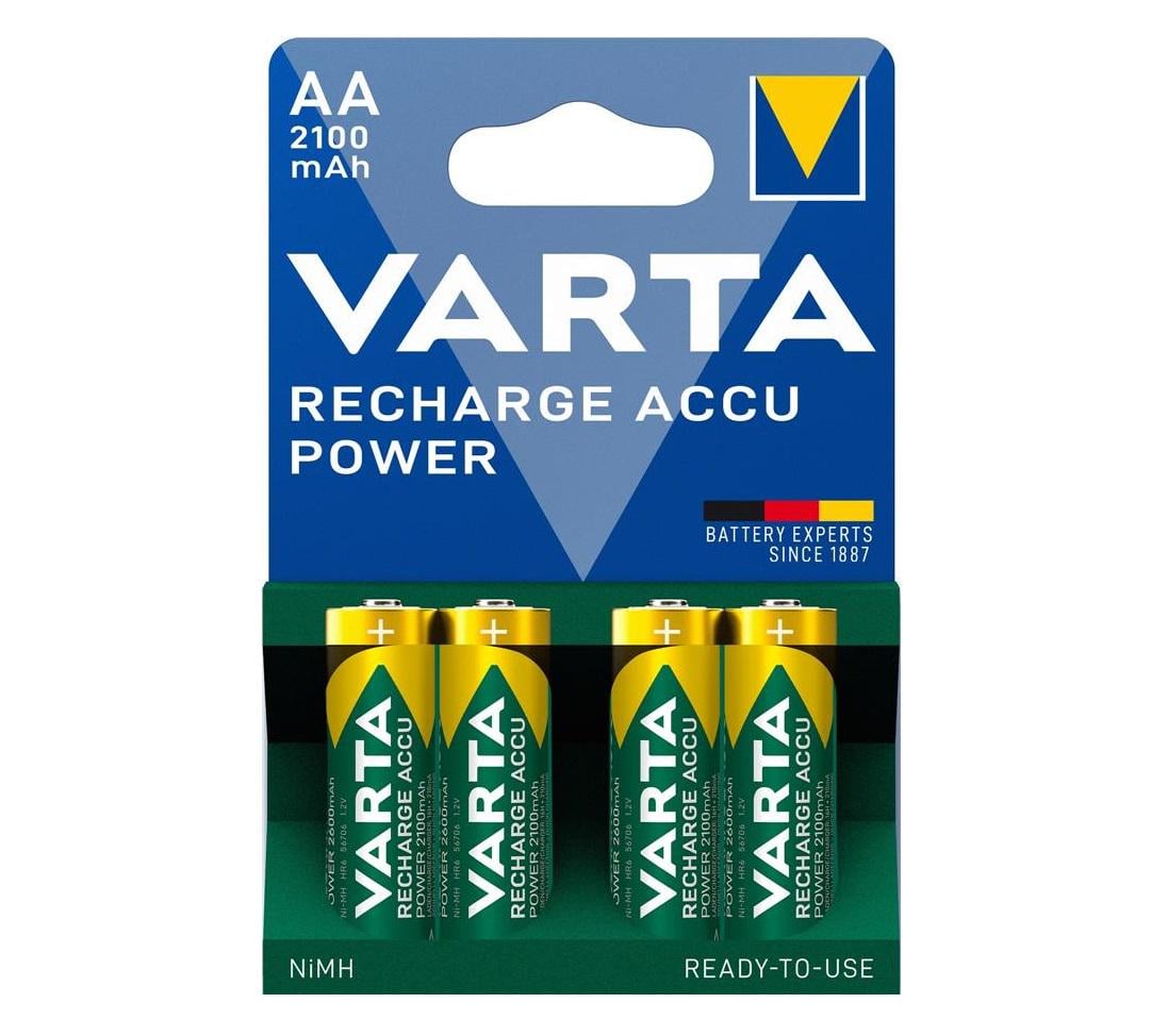 Аккумуляторная батарея Varta Power AA 2100 mAh Ni-MH 4 шт. (56706101404) Аккумуляторная батарея Varta Power AA 2100 mAh Ni-MH 4 шт. (56706101404)