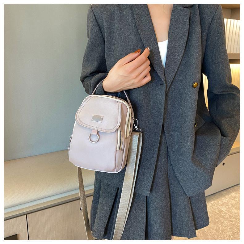 Жіноча сумка класична 10649 крос-боді Сірий (29472106) - фото 5