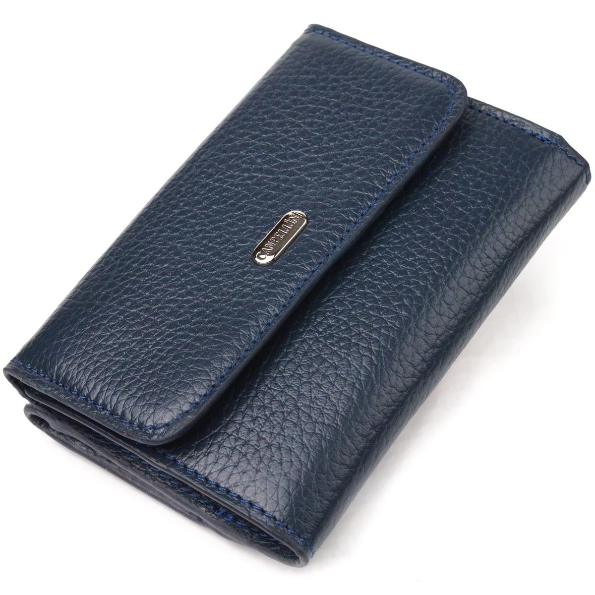 Кошелек женский CANPELLINI Wallet 21593 кожа флотарий Синий