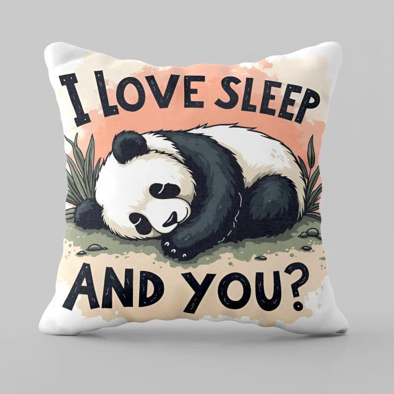 Подушка 3D панда I love 28952 50х50 см (5046355)
