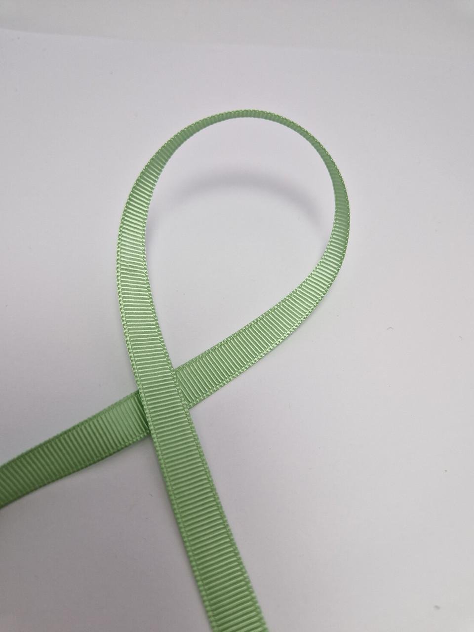 Стрічка репсова 1 см Зелений (1853760440)