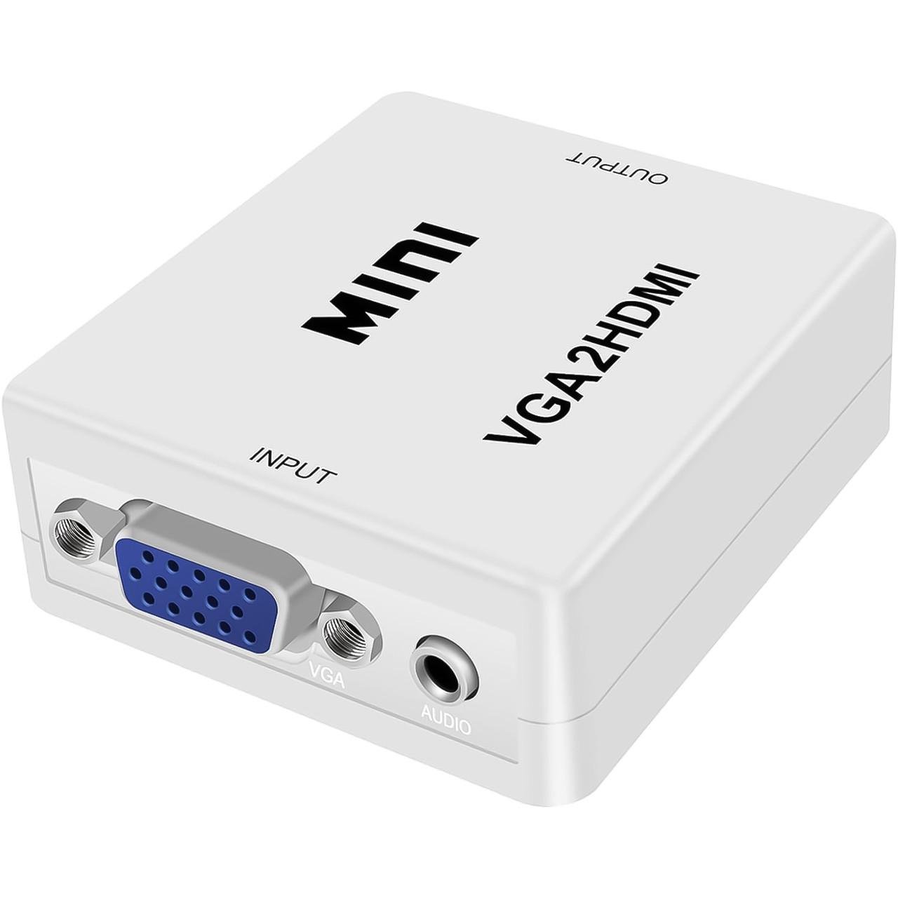 Конвертер видеосигнала с VGA на HDMI порт Addap VGA2HDMI-01 мультимедийный Full HD 1080P