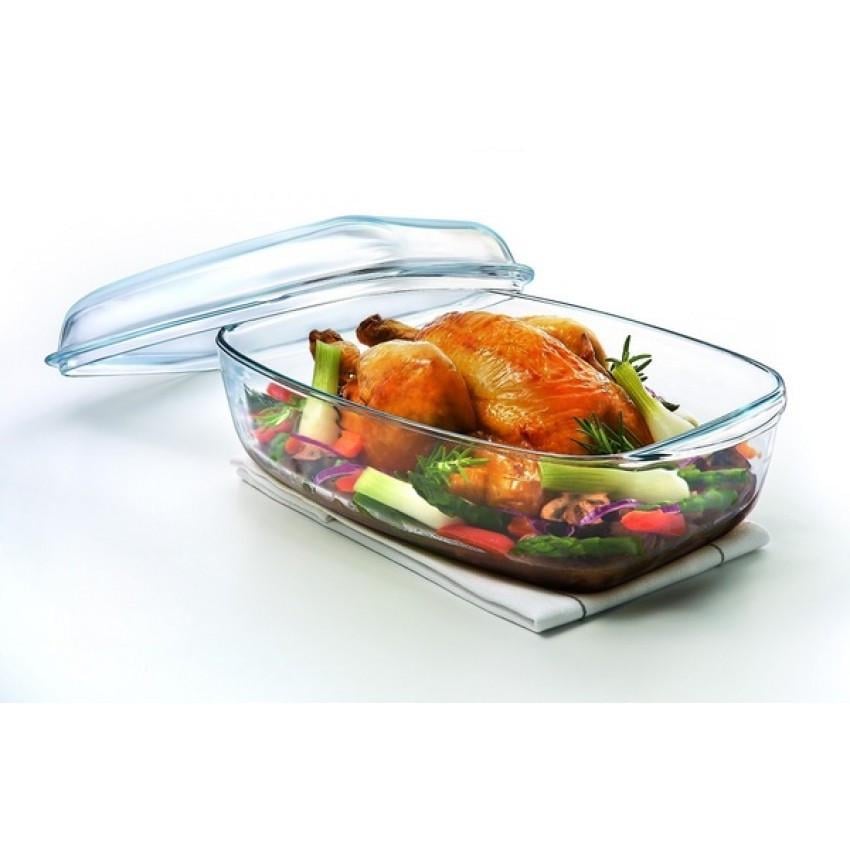 Гусятниця з кришкою Pyrex 466A000 прямокутна 6,5 л (1380032220) - фото 2 Гусятниця з кришкою Pyrex 466A000 прямокутна 6,5 л (1380032220) - фото 2