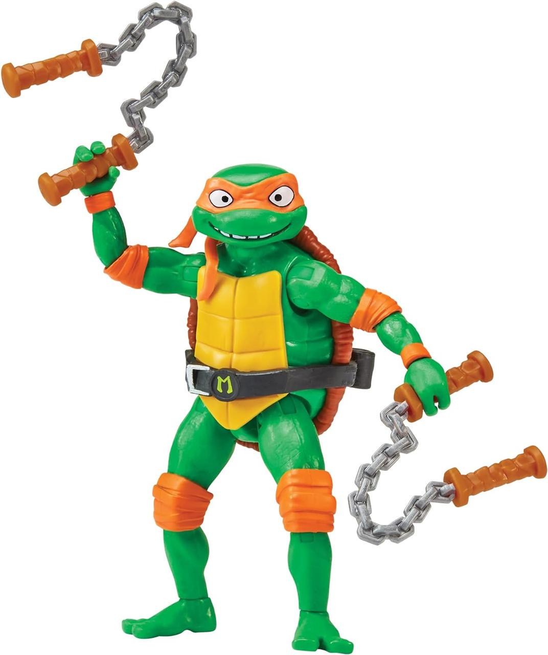 Фигурка Playmates TMNT Nickelodeon Микеланджело Черепашки ниндзя Погром мутантов 12 см - фото 1