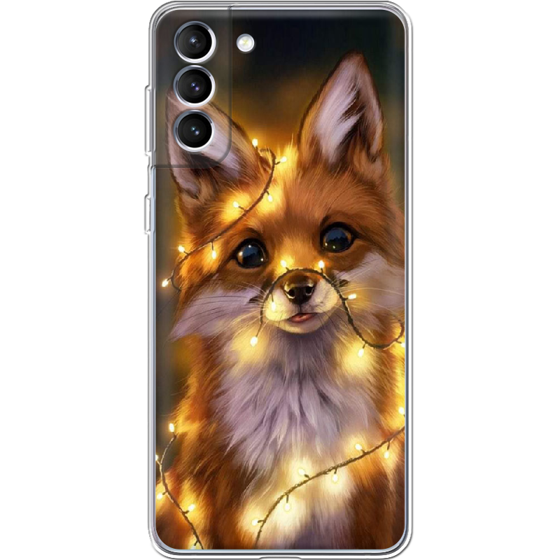 Чехол BoxFace Samsung G996 Galaxy S21 Plus Рождественская лиса Прозрачный силикон (41718-up2399-41718)