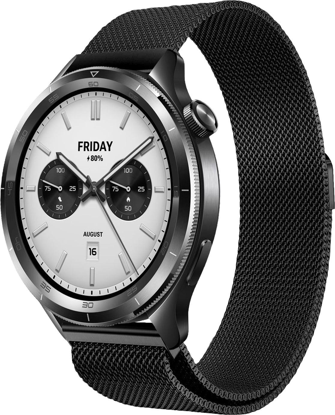 Петля миланская Milano для Xiaomi Watch S4 47 мм Black (40588-2B)