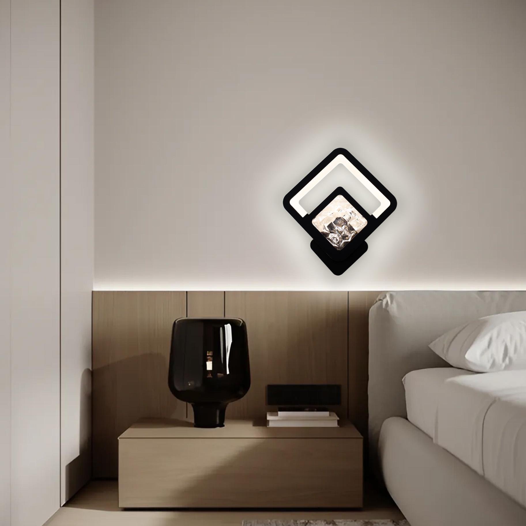 Бра управляемый светодиодный ESLLSE TETRA ICE 13 Вт 288х252х46 мм Черный (10582) - фото 5 Бра управляемый светодиодный ESLLSE TETRA ICE 13 Вт 288х252х46 мм Черный (10582) - фото 5