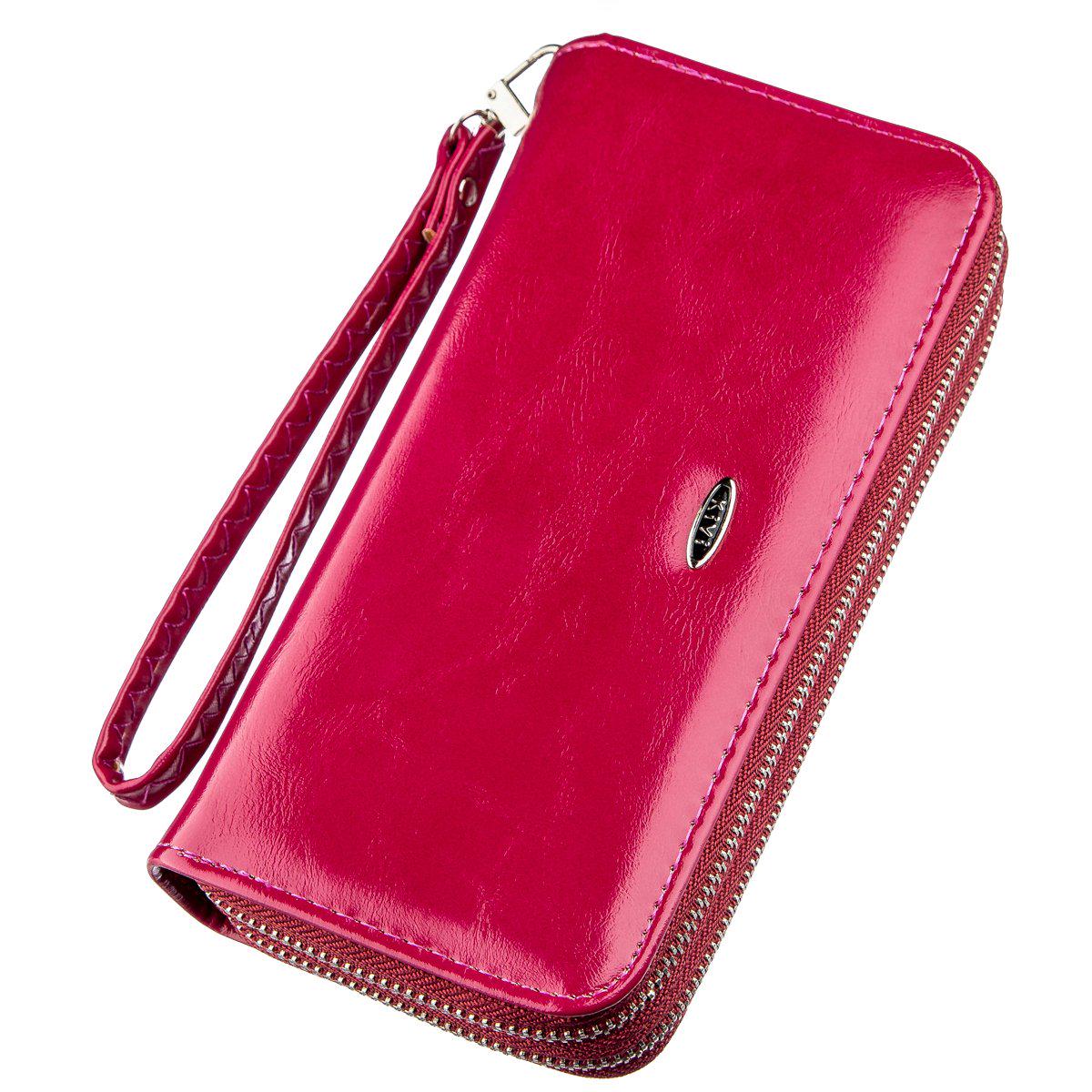 Кошелек женский Kivi-wallet 19051 кожа Розовый