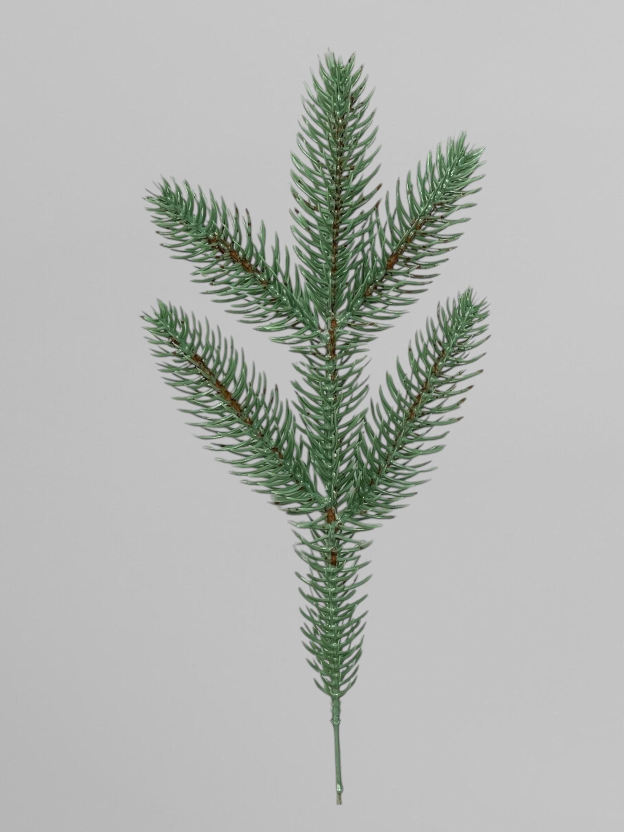 Искусственная литая хвойная ветка 400 шт. Голубой (Н03025)