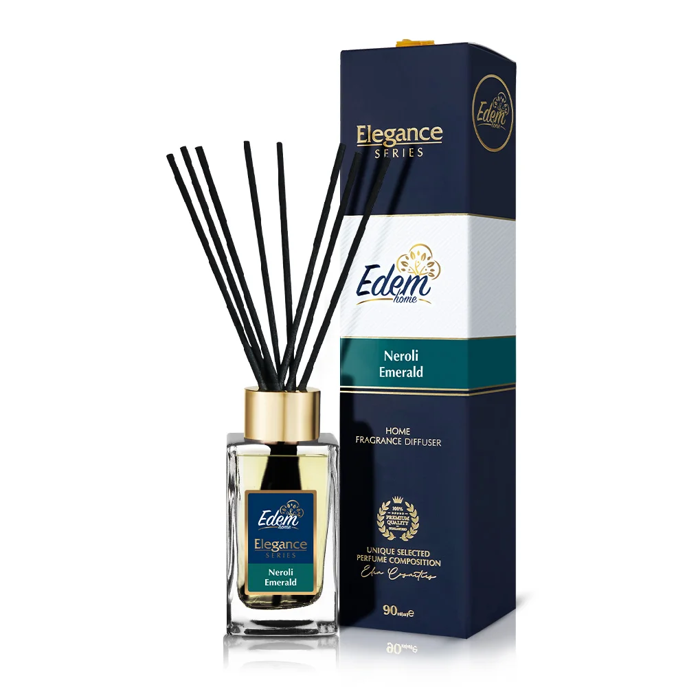 Аромадиффузор с палочками Edem Elegance Neroli Emerald 90 мл (EH25422)