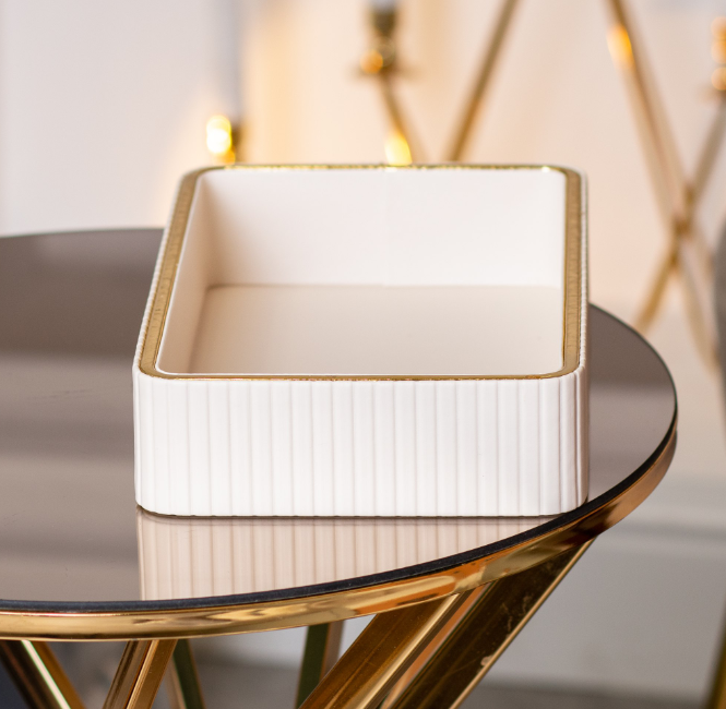 Серветниця з еко-шкіри для дому та ресторану Білий - фото 5