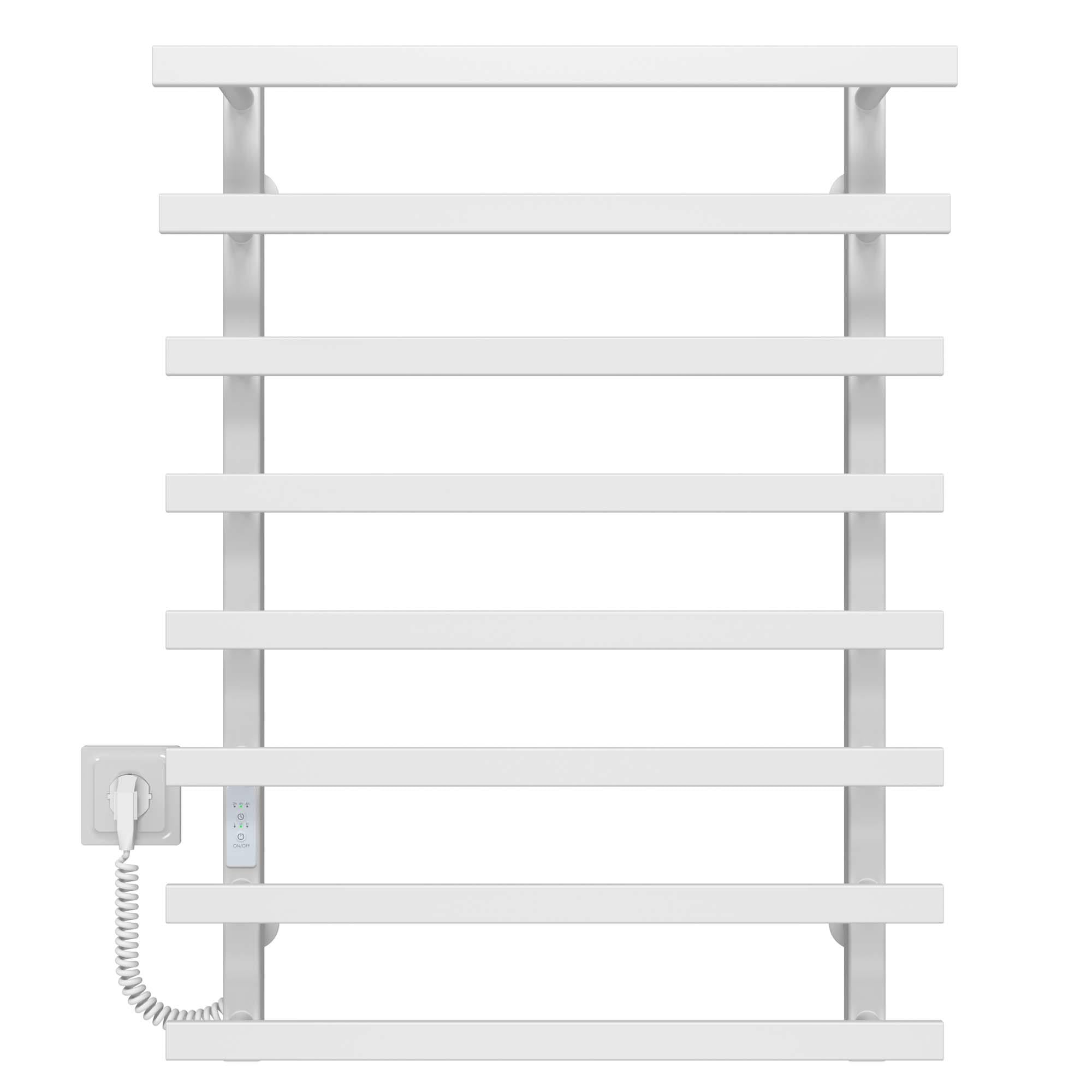 Полотенцесушитель электрический Deffi Breeze П8 WD04 левое подключение нержавеющая сталь 400x800 мм Белый (A.BZ.80.40.8.E.W.L.4)