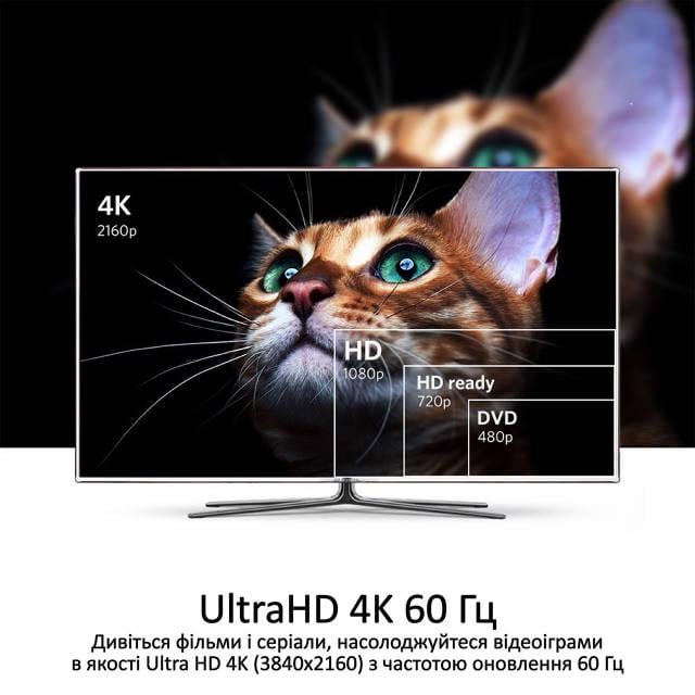 Світч двонаправлений Promate Switch-HDMI 4K 60Hz Silver - фото 2