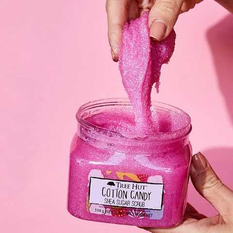 Скраб Tree Hut Cotton Candy Sugar Scrub органический для тела Сахарная Вата 510 г - фото 2