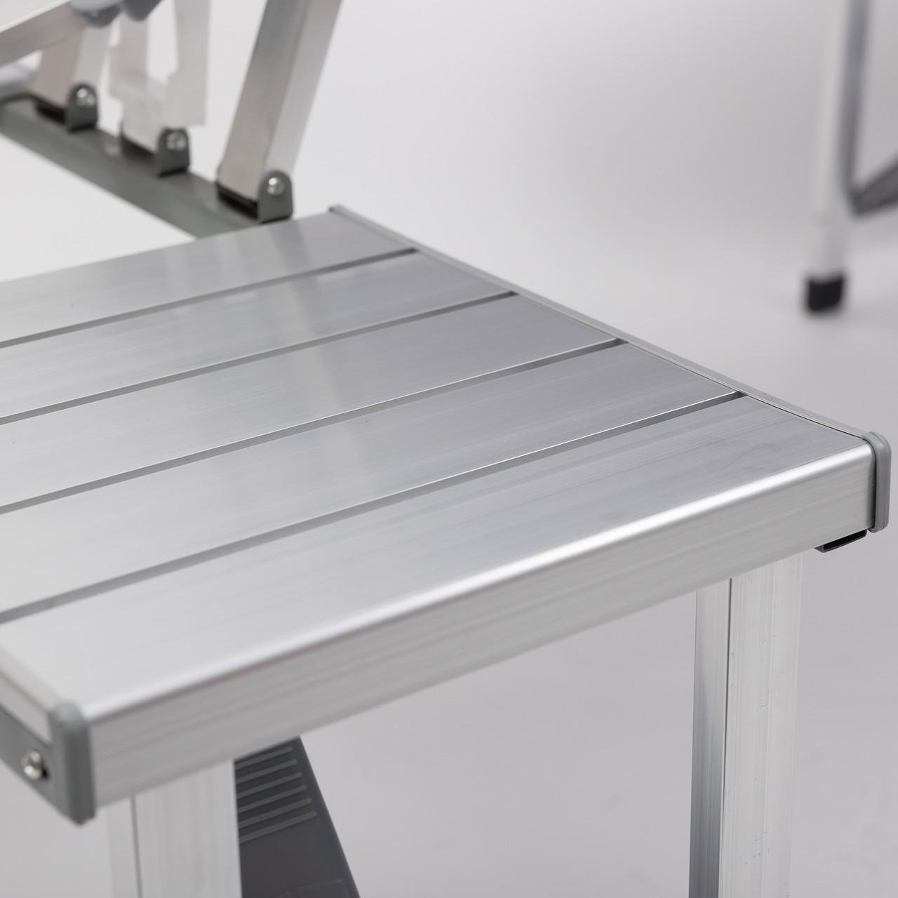 Стіл-трансформер складаний алюмінієвий та 4 стільці (6855) - фото 16 Стіл-трансформер складаний алюмінієвий та 4 стільці (6855) - фото 16