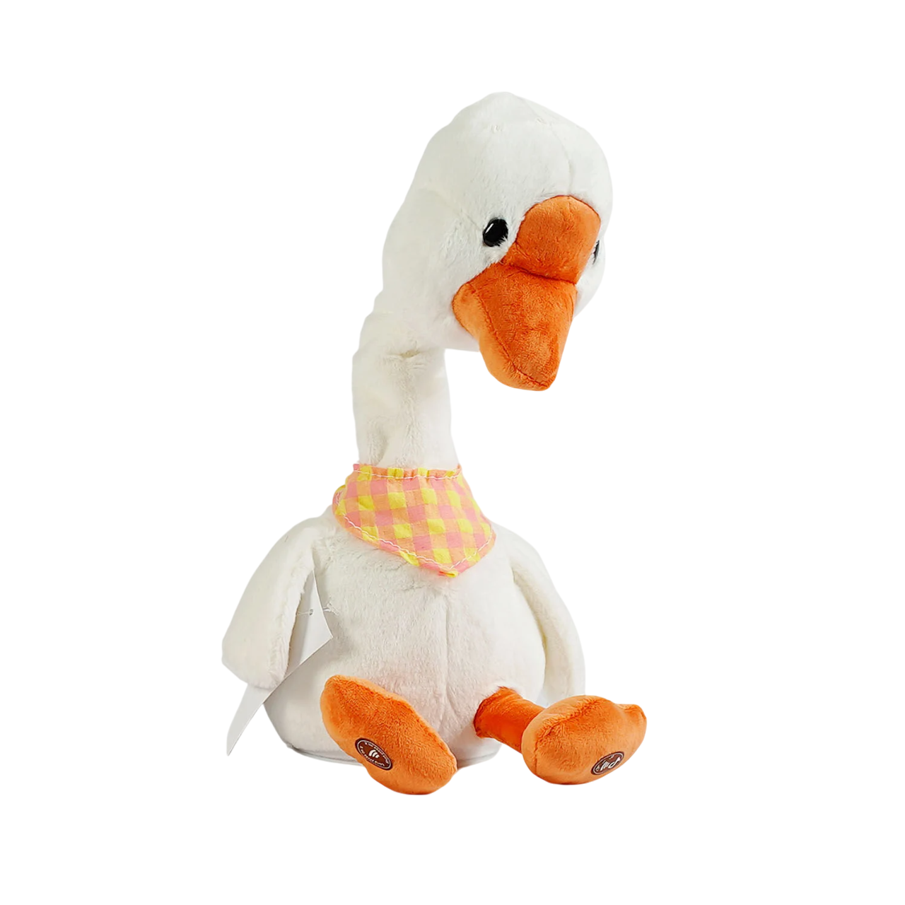 Мягкая игрушка детская Гусь повторюшка танцует/32 песни White/Orange (144529)
