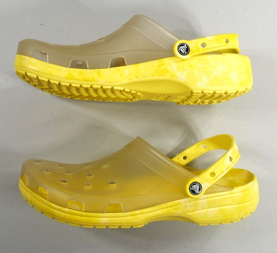 Сабо жіночі Crocs Classic Translucent Bleach Dye Clog Banana р. 37-38 Жовтий (14232) - фото 8 Сабо жіночі Crocs Classic Translucent Bleach Dye Clog Banana р. 37-38 Жовтий (14232) - фото 8