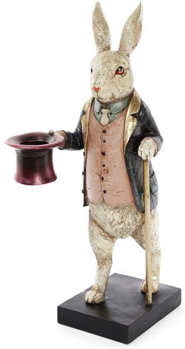 Статуетка-свічник Кролик з тростиною 16,5х14х34 см (BD-419-131)