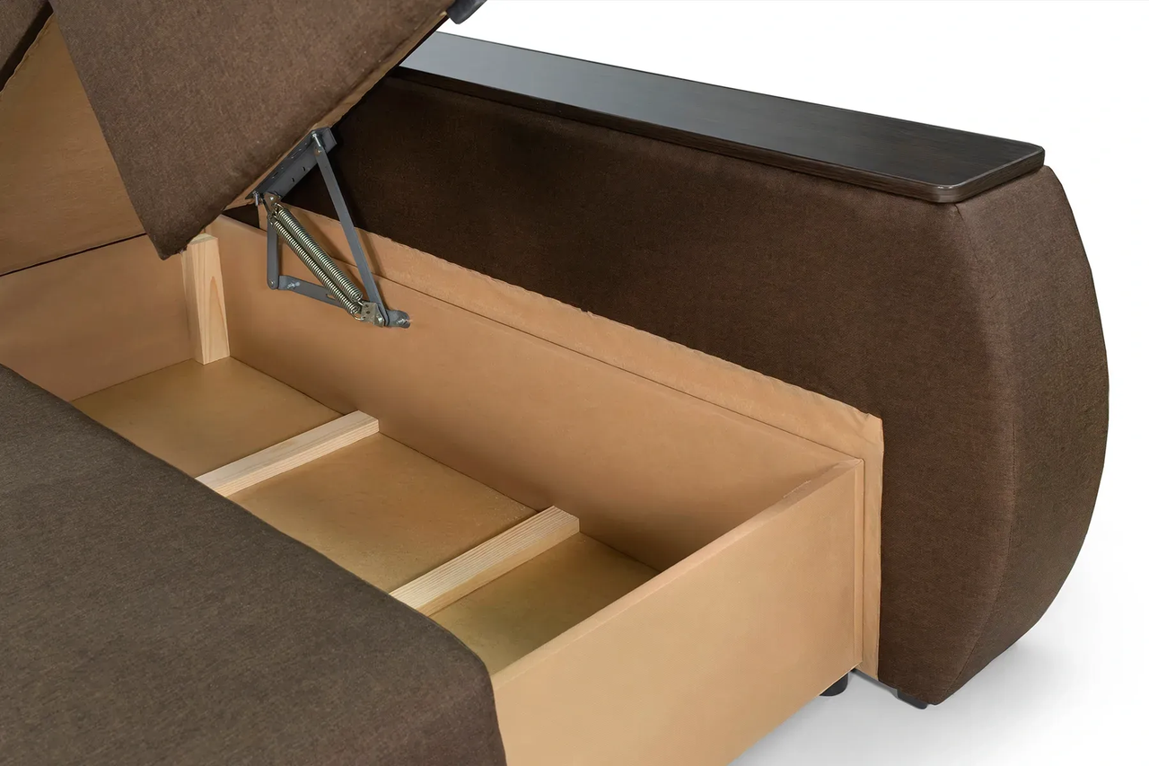 Диван кутовий Токіо 243х155 см Коричневий (31026757) - фото 8 Диван кутовий Токіо 243х155 см Коричневий (31026757) - фото 8