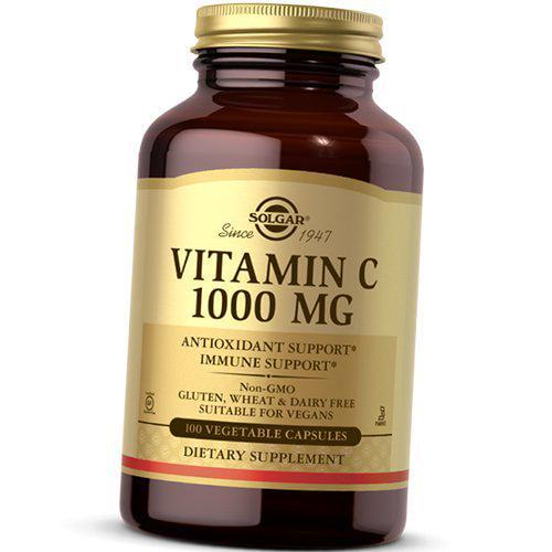 Вітамін С Vitamin C 1000 аскорбінова кислота 100 вег. капс. (36313225)