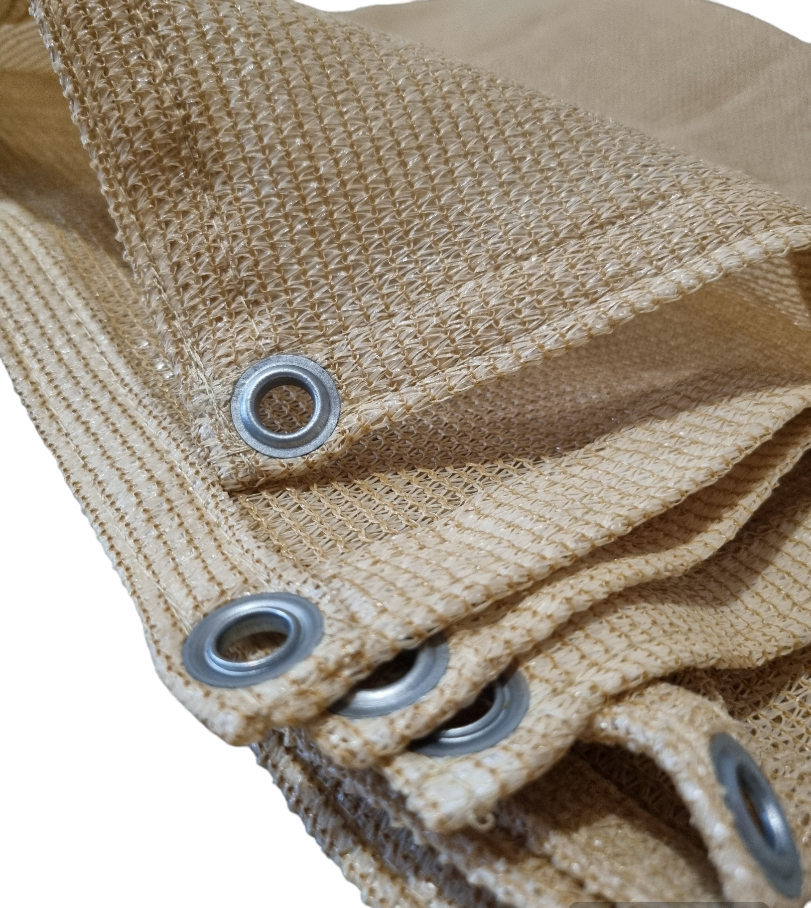 Сетка затеняющая 95% с люверсами 2х2 м Бежевый (B-2х2)