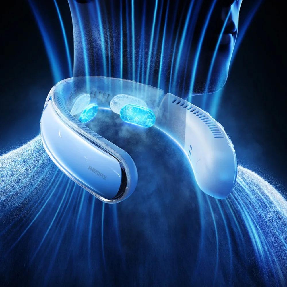 Вентилятор подвесной на шею Remax F20 с аккумулятором 4000 mAh White (000517) - фото 2 Вентилятор подвесной на шею Remax F20 с аккумулятором 4000 mAh White (000517) - фото 2