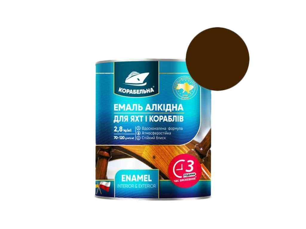 Емаль алкідна ПФ-115 КОРАБЕЛЬНА 2,8 кг Темно-коричневий (960478) - фото 1 Емаль алкідна ПФ-115 КОРАБЕЛЬНА 2,8 кг Темно-коричневий (960478) - фото 1