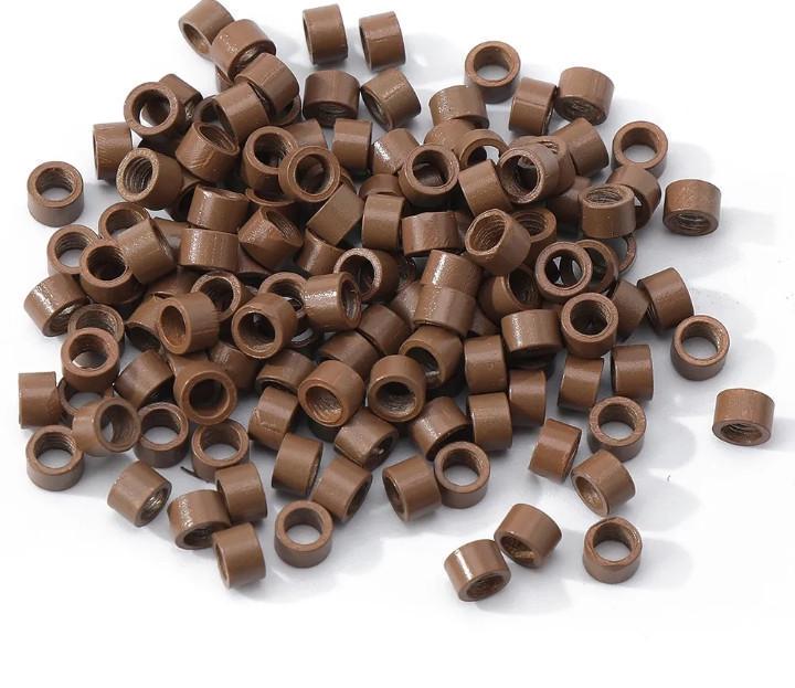 Микрокольца для холодного наращивания с резьбой 500 шт. 4 мм Светло-коричневый (1758387201) Микрокольца для холодного наращивания с резьбой 500 шт. 4 мм Светло-коричневый (1758387201)