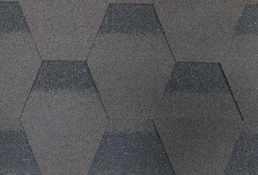 Бітумна черепиця SIM SHINGLE HEXAGONAL 2,52 м.кв/уп. Каштан