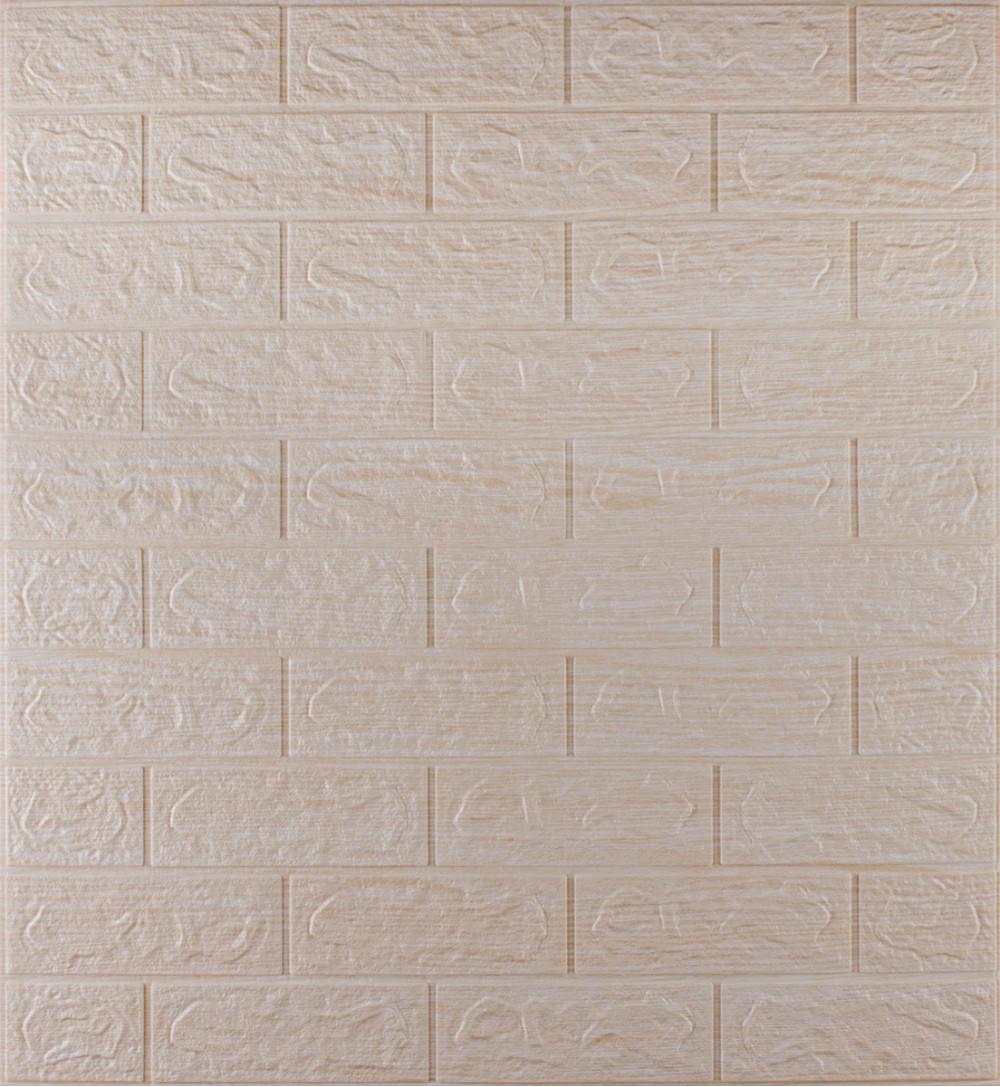 3D-панель декоративная самоклеящаяся под кирпич Полоса 700x770x5 мм Светло-бежевый (HP-WB09-5) 3D-панель декоративная самоклеящаяся под кирпич Полоса 700x770x5 мм Светло-бежевый (HP-WB09-5)