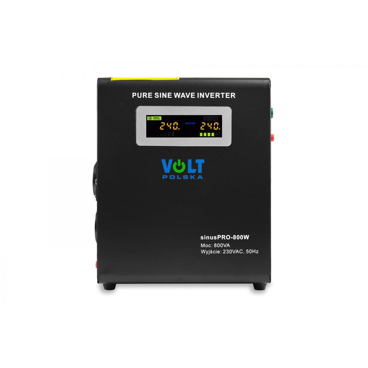 Источник бесперебойного питания Volt Polska SINUS PRO 800W 12/230 В 500/800 Вт (50100)