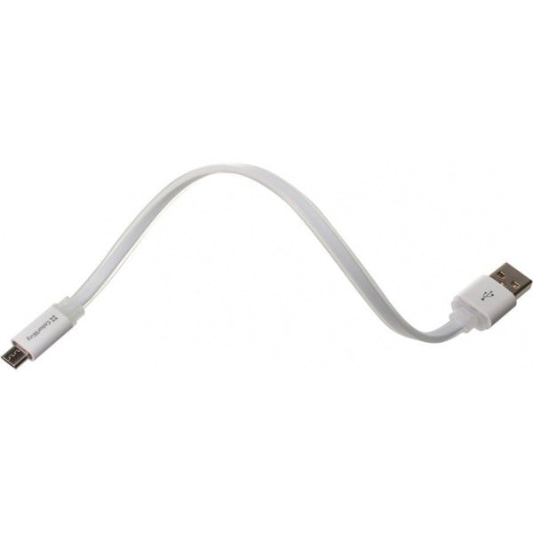 Кабель Colorway USB to microUSB 25 см White (CW-CBUM-MUM25W)