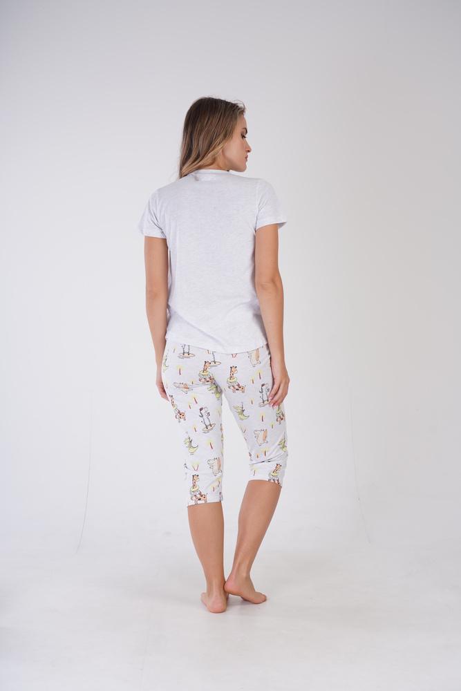 Пижама Vienetta 310009x62 женская S Светло-серый - фото 2 Пижама Vienetta 310009x62 женская S Светло-серый - фото 2