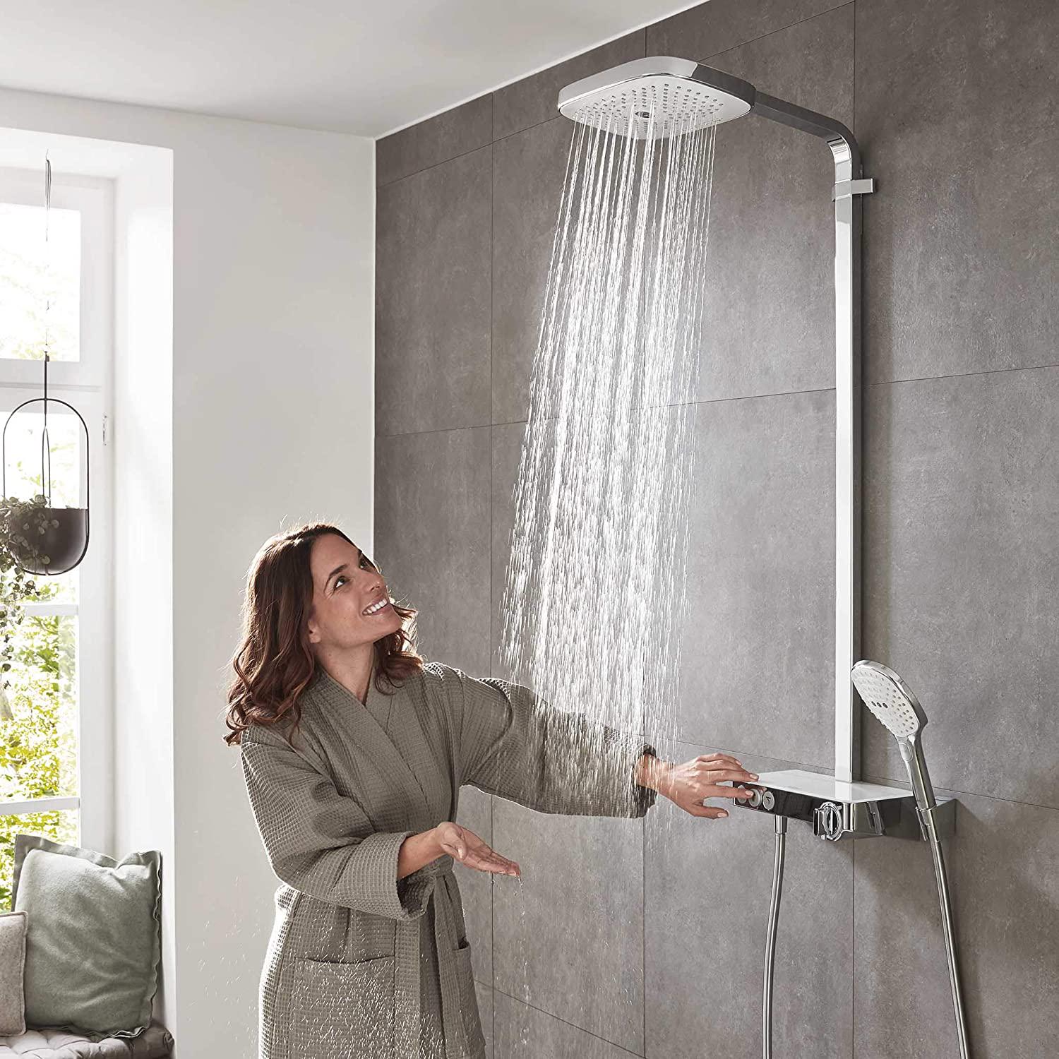 Душова система з термостатом Hansgrohe Raindance Select E 27127000 Хром (115835) - фото 7