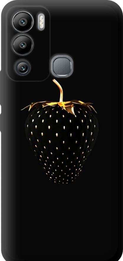Чехол на Infinix Hot 12i Черная клубника (3585b-2863-42517)