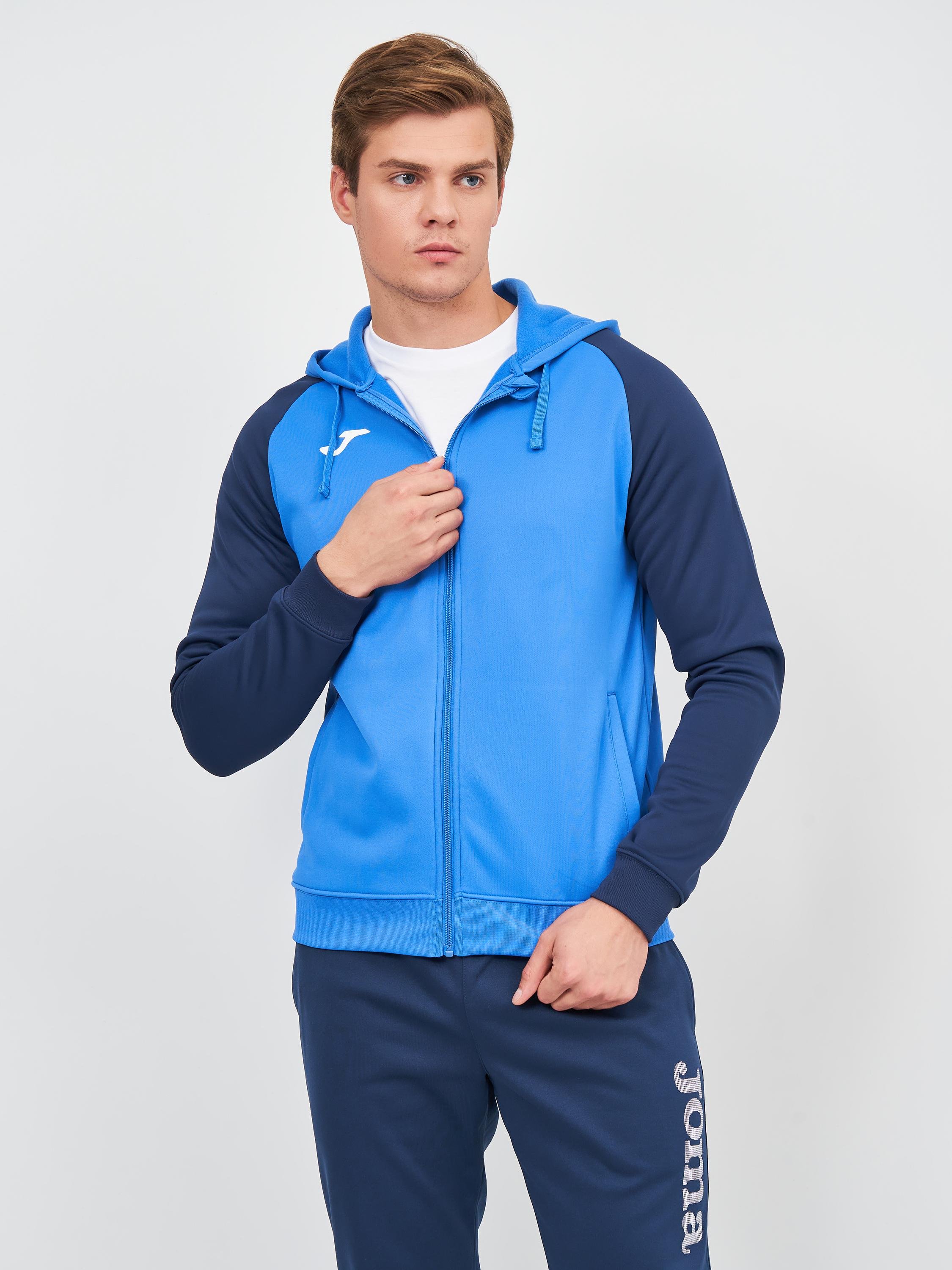 Олімпійка Joma 101967.703 Academy Iv Zip-Up Hoodie 4XS Royal Navy (8424309452827) - фото 1