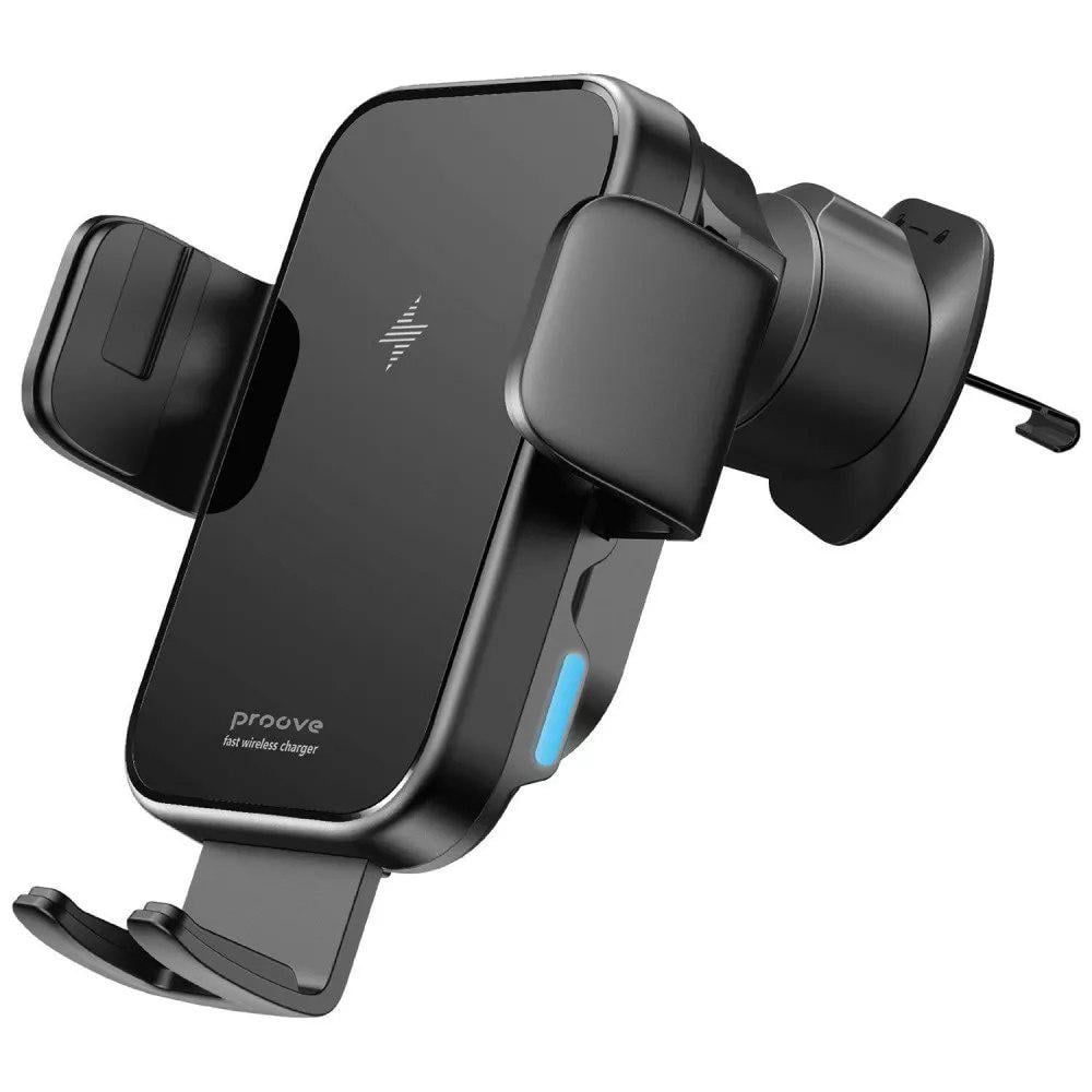 Держатель автомобильный с беспроводной зарядкой Proove Triple Clamp 15W