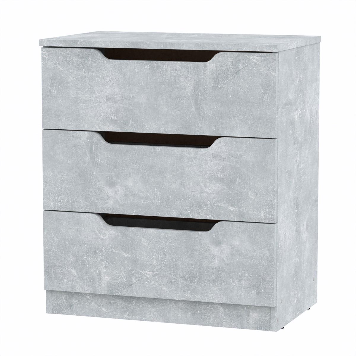 Комод Компаніт 3М 61х38х69 см Бетон (16968)