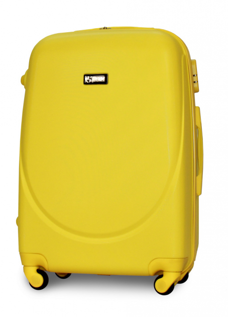 Валіза пластикова Fly 310 L на 4 колесах Жовтий (CEKRBFL310LB4JEL) - фото 1