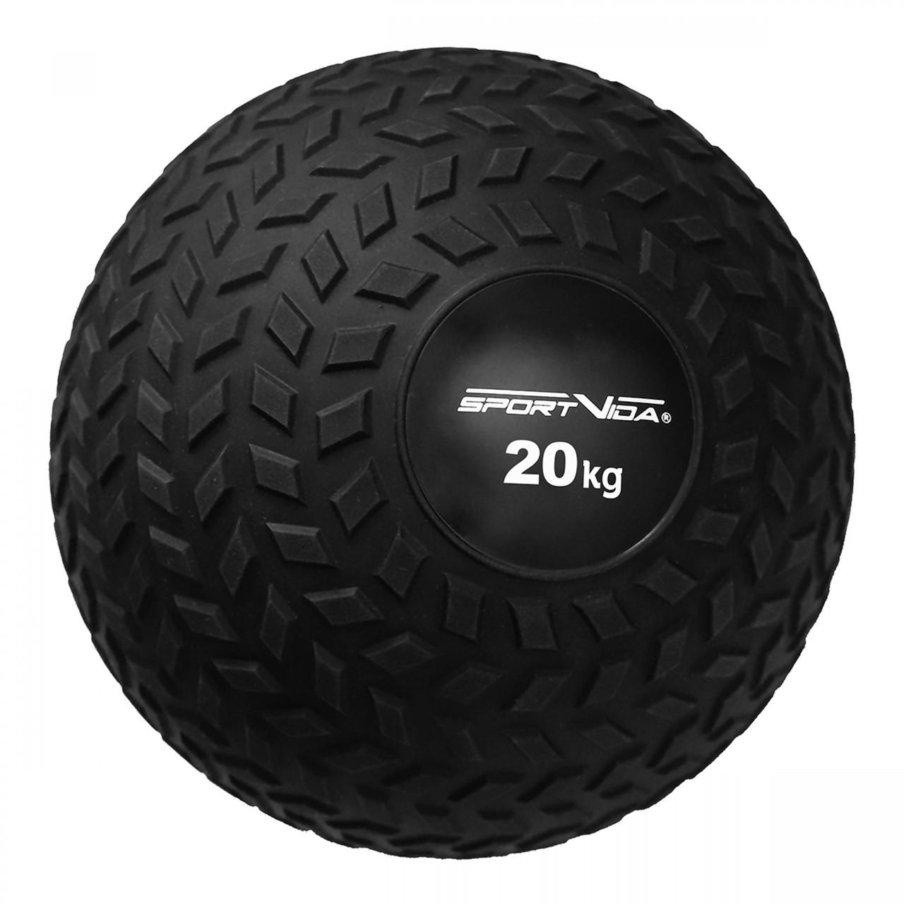 Мяч для кроссфита медицинский SportVida Slam Ball SV-HK0370 20 кг Black (2375564163)